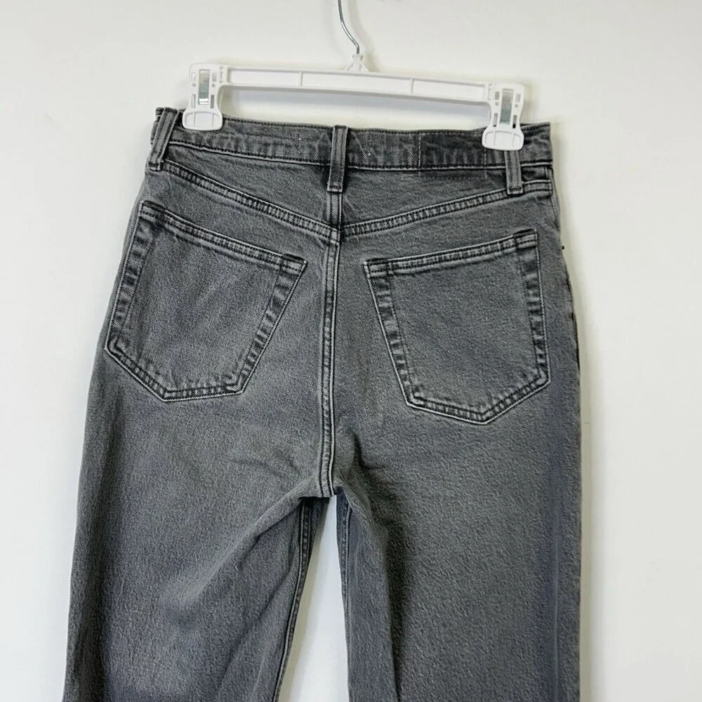Abercrombie Fitch‎ 90s Straight Ultra High Rise Jeans Womens Size 26 Gray